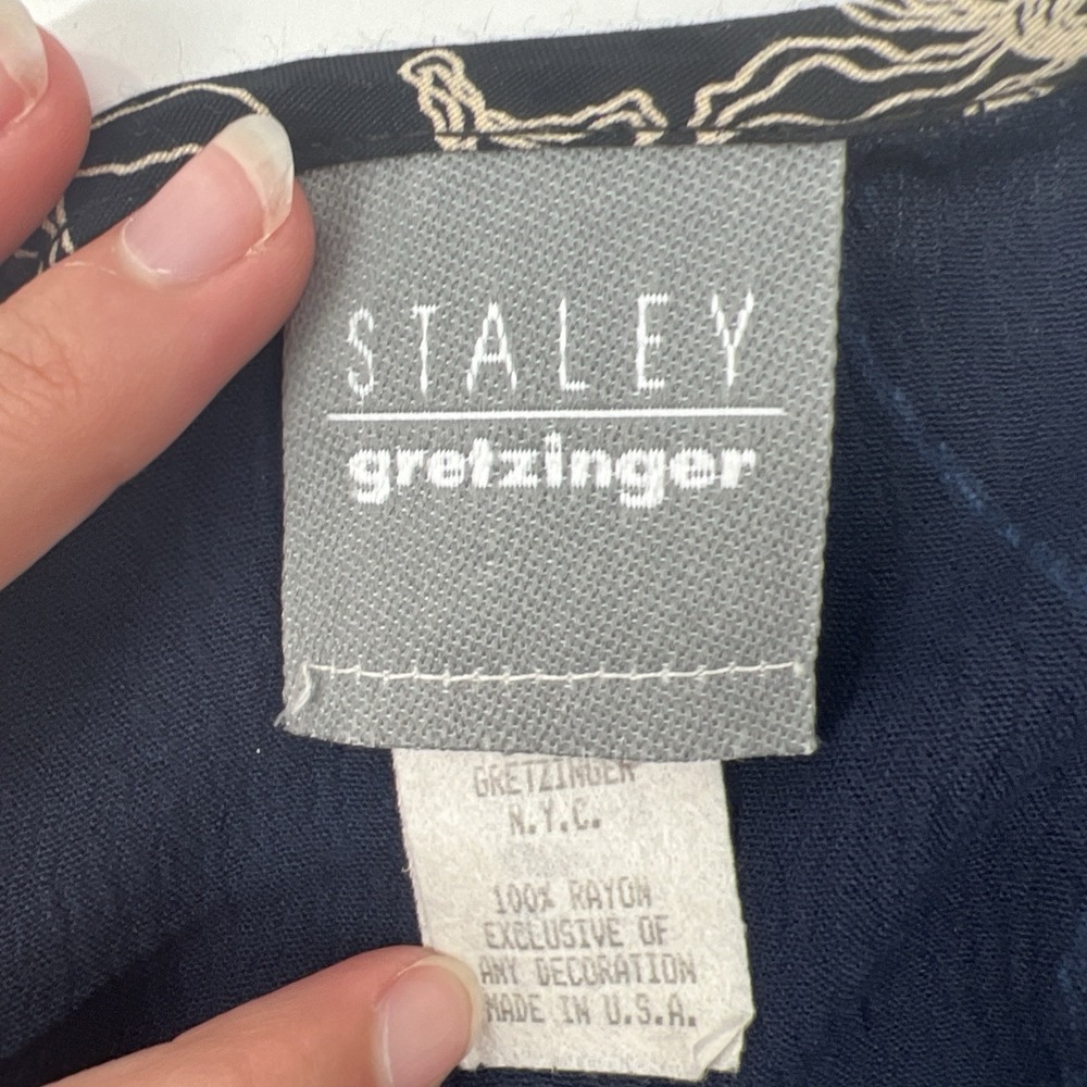 Staley Gretzinger Celestial Art-to-Wear Maxi Dress Sz Medium * Lagenlook Foodie - Picture 7 of 14